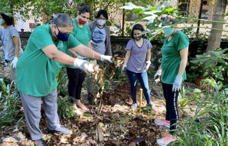 Composting activity at Shantivan