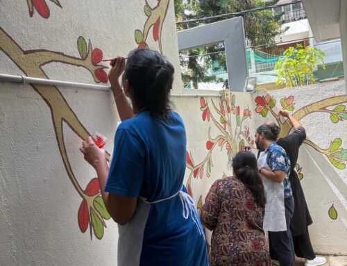 Practicing Gond Art at New Acropolis main centre
